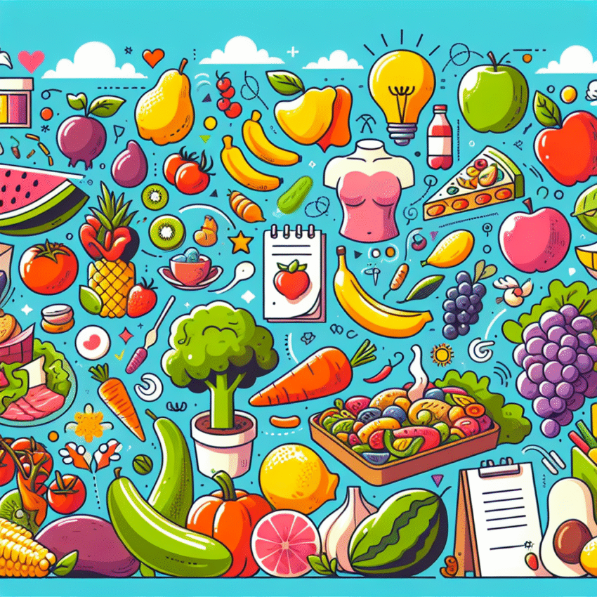 Kreativitas di Balik Poster Makanan Sehat Kartun: Menginspirasi Gaya Hidup
